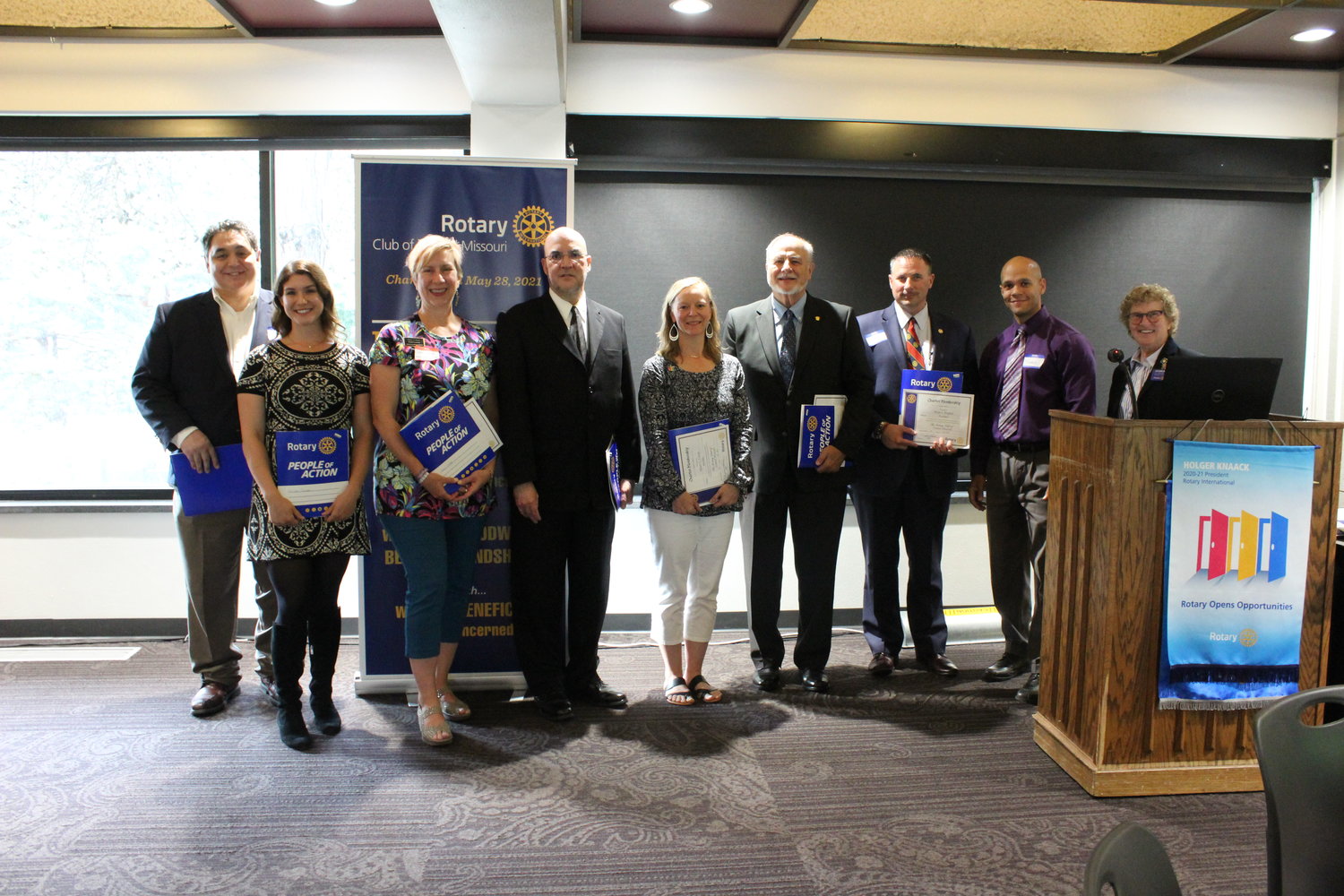 Newly established Rotary Club of Central Missouri initiates club’s first officials StarJournal